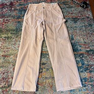 Women’s Kohls Low Rise Carpenter Jeans size 9 NWT Light Pink